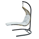 Подвесное садовое кресло-шезлонг Relaxa (коричневое)