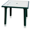 Стол квадратный 90 х 90 см (зеленый с рисунком) АГР