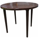 Стол из пластика круглый 8617-130-0022, D 90 см, цвет: шоколадный
