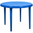 Стол из пластика круглый 8617-130-0022, D 90 см, цвет: синий