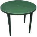 Стол из пластика круглый 8617-130-0022, D 90 см, цвет: темно-зеленый