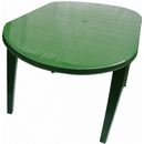 Стол из пластика овальный 8617-130-0021, цвет: болотный