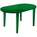 Стол из пластика овальный 8617-130-0021, цвет: темно-зеленый