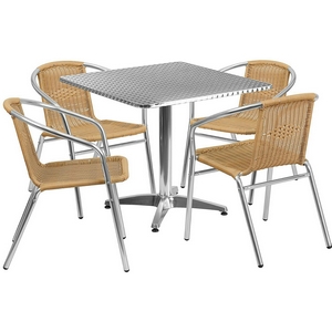 Комплект садовой мебели LFT-3099A-T3125-60x60 Silver 4Pc