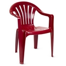 Кресло пластиковое Милан бордовое, артикул: 320012