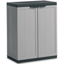 Шкаф пластиковый Jolly Low Cabinet (Джоли Лоу Кабинет), цвет серый