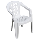 Кресло пластиковое Сильви белое, артикул: 310013