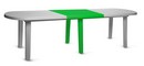 Пластиковая вставка для овального стола зелёная