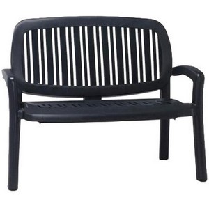 Скамья Lipari из пластика, цвет антрацит