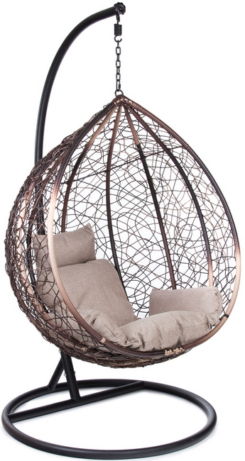 Купить Подвесное плетеное кресло из иск.ротанга F-03A на grand-dacha.ru 8608-F-03A