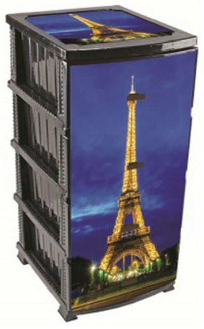 Купить Комод пластиковый Париж на grand-dacha.ru 8571-komod-paris-chernyi