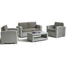 Садовый комплект мебели Lux 4 (светло-серый, серо-бежевый)