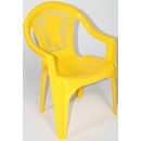 Кресло из пластика детское 8617-160-0055, цвет: желтый