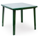Стол из пластика квадратный 8617-130-0019-kv-pr, цвет: темно-зеленый