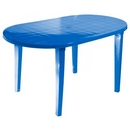 Стол из пластика овальный 8617-130-0021, цвет: синий