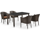 Набор мебели (T256A-Y350A-W53 4PCS Brown) Эбикон