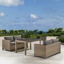 Садовый комплект мебели Бруни (T256B-S59B-W65 light brown)
