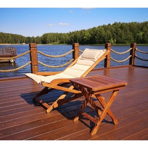 Складное кресло-шезлонг Витре со столиком AFM-709A-T133 2pcs Beige