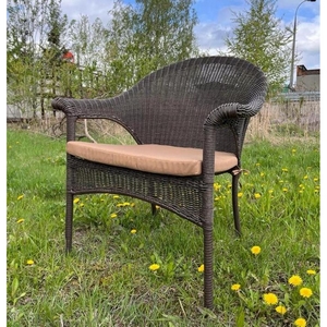 Плетеное кресло LV-140B-Brown с подушкой