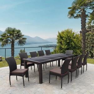 Комплект плетеной мебели Мерлин T438-Y380A-W53 Brown 10Pcs