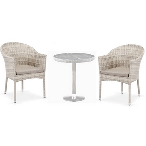 Комплект плетеной мебели Монтель T601/Y350-W85 Latte 2Pcs