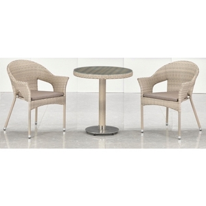 Комплект плетеной мебели Кальви T601/Y79C-W85 Latte 2Pcs