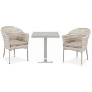 Комплект плетеной мебели Мелан T605SWT/Y350-W85 Latte 2Pcs