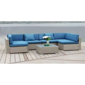 Комплект плетеной мебели Риволи YR822C Grey/Blue