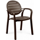 Кресло PALMA из пластика, цвет coffee