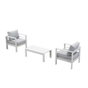 Комплект садовой мебели 2 кресла и кофейный столик Марбелья (MARBELLA CT2ACH) (белый)