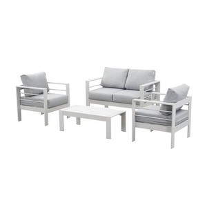 Комплект садовой мебели 4 предмета Марбелья (MARBELLA CT2S) (белый)