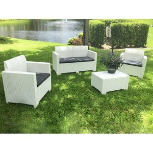 Комплект мебели для сада и дачи Set 2 Nebraska (белый)