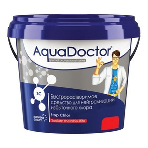 AquaDoctor Stop Chlor, 5 кг ведро, гранулы, средство для нейтрализации избыточного хлора SC-5