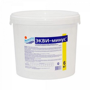 Гранулы для понижения уровня рН воды Экви-Минус 6 кг (М40)