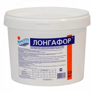 Хлор для дезинфекции воды Лонгафор 2,6 кг (М15)
