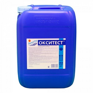 ОКСИТЕСТ, 20л 23 кг канистра, жидкое бесхлорное высокоэффективное средство обеззараживания воды