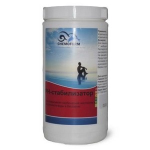 PH-стабилизатор Chemoform 1 кг банка для повышения кислотности воды бассейна