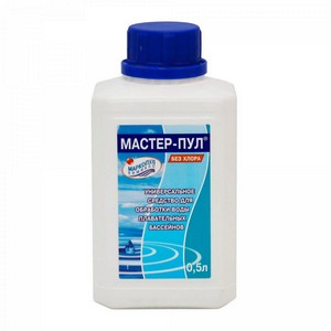 Средство 4 в 1 для обеззараживания и очистки воды Мастер-Пул 0,5 л (М19)