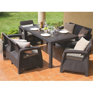 Комплект мебели для сада и дачи Corfu II Fiesta (Корфу фиеста) коричневый