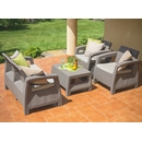 Комплект мебели для сада и дачи Corfu II set (Корфу сэт) капучино