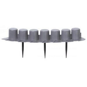 Бордюр для сада Palisada 4,05 м (серый)