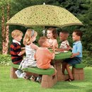 Детский столик с лавками Пикник (с зонтом )