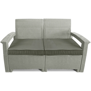 Садовый диван Soft 2 (светло-серый, серо-бежевый)