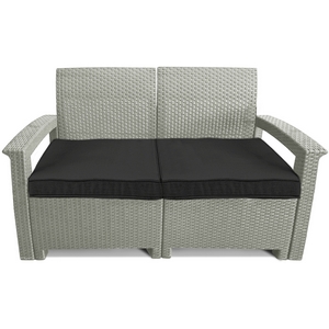 Садовый диван Soft 2 (светло-серый, тёмно-серый)
