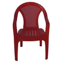 Кресло для сада Румба красное (пластик)