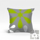 Декоративная подушка Клякса-О (зеленая)