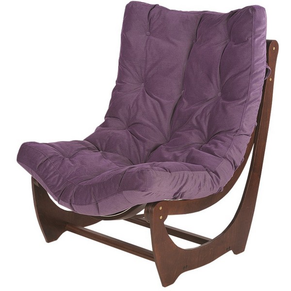 Кресло 14010GP с лиловой подушкой
